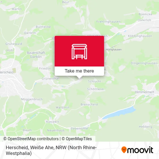 Herscheid, Weiße Ahe map