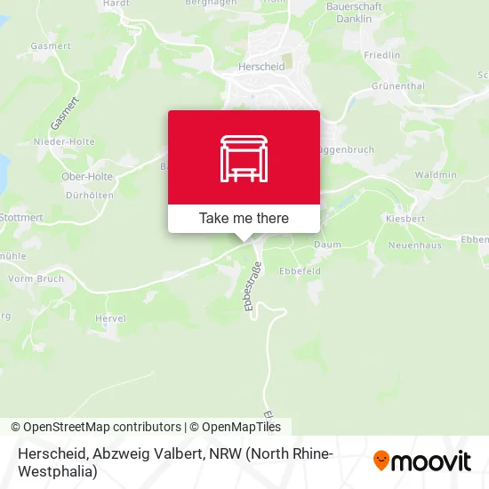 Карта Herscheid, Abzweig Valbert