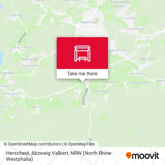 Карта Herscheid, Abzweig Valbert