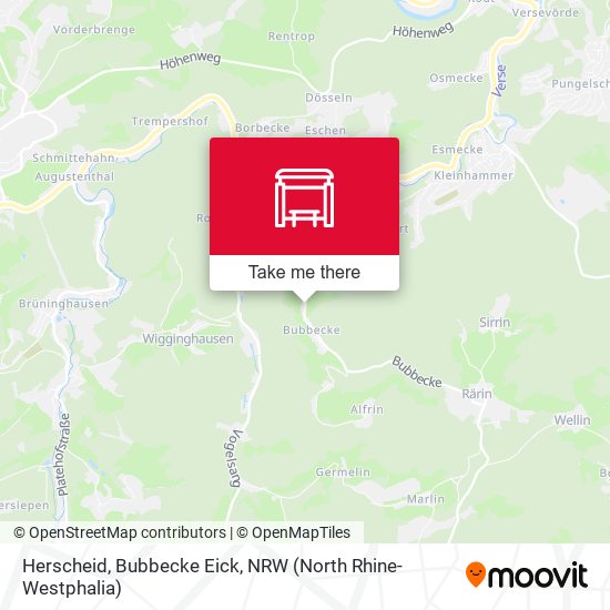 Herscheid, Bubbecke Eick map