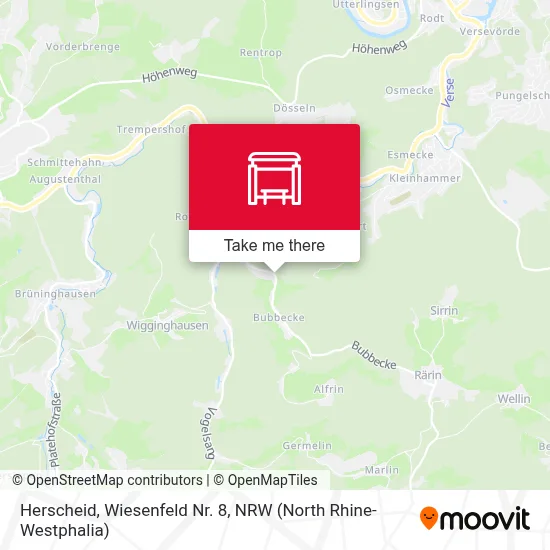 Herscheid, Wiesenfeld Nr. 8 map