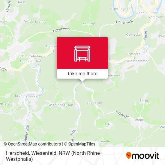 Herscheid, Wiesenfeld map