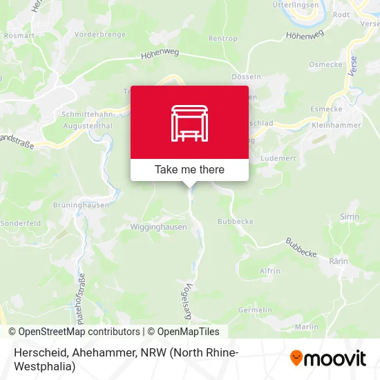 Herscheid, Ahehammer map