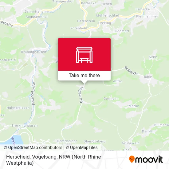 Herscheid, Vogelsang map