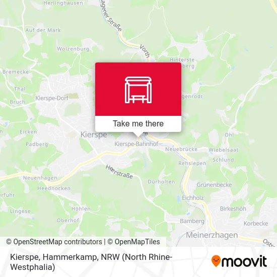 Kierspe, Hammerkamp map