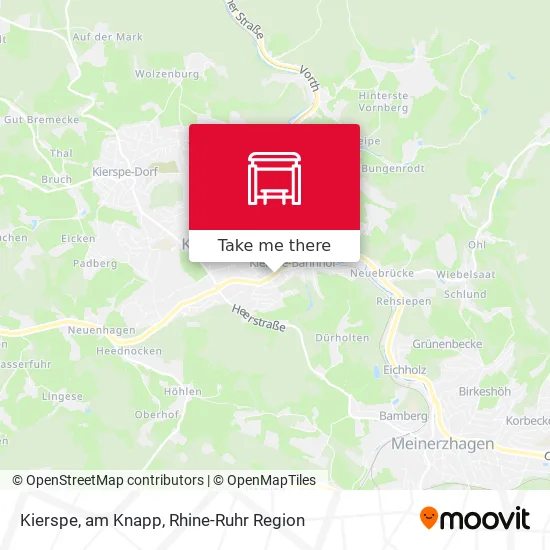 Карта Kierspe, am Knapp