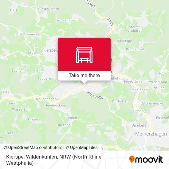 Kierspe, Wildenkuhlen map