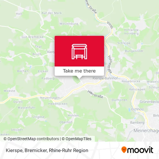 Карта Kierspe, Bremicker
