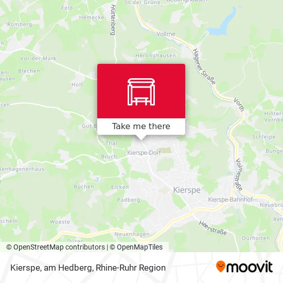 Карта Kierspe, am Hedberg