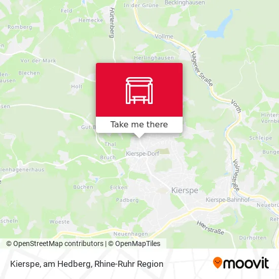 Карта Kierspe, am Hedberg