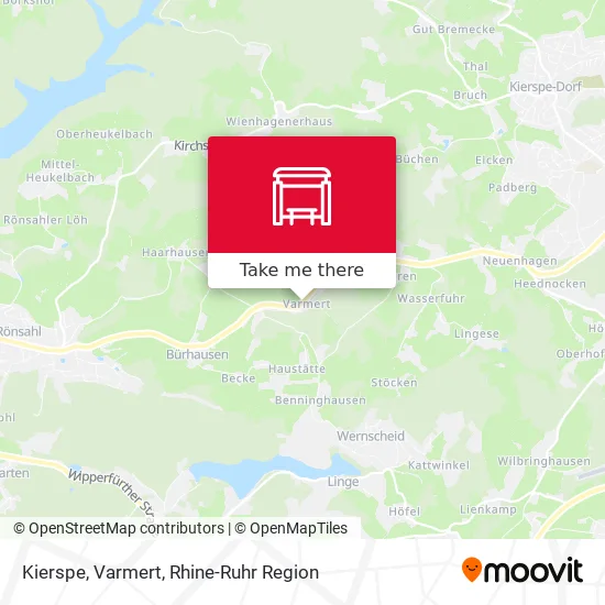 Карта Kierspe, Varmert
