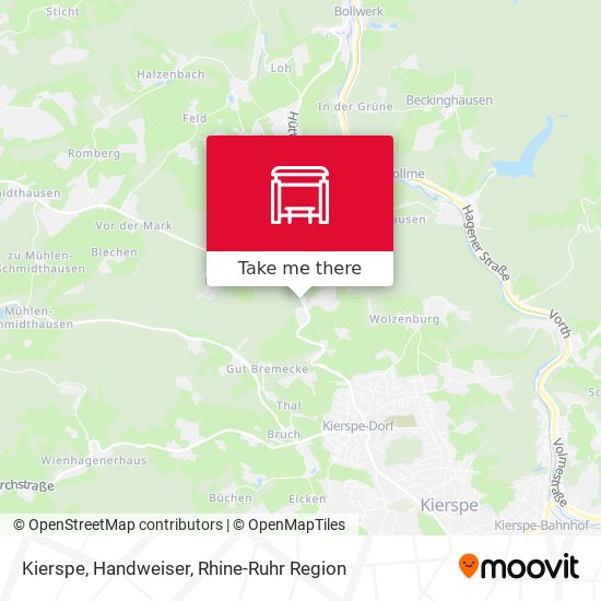 Карта Kierspe, Handweiser