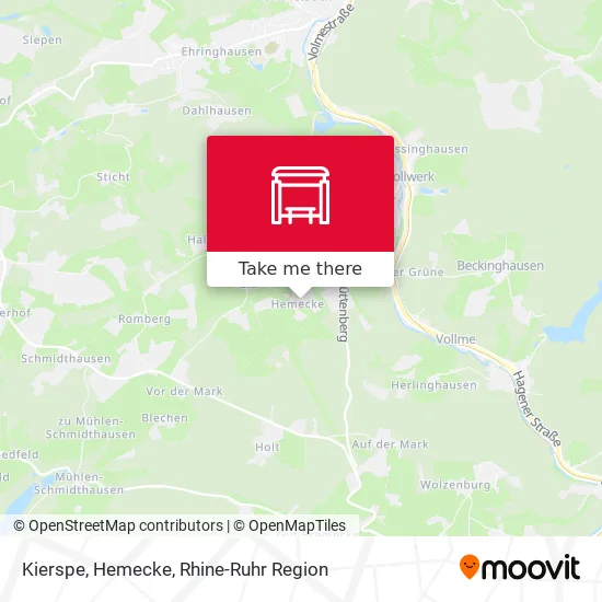 Карта Kierspe, Hemecke