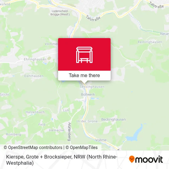 Kierspe, Grote + Brocksieper map