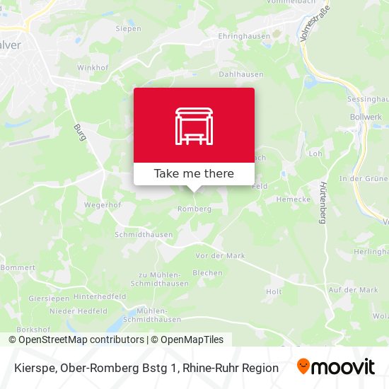Kierspe, Ober-Romberg Bstg 1 map