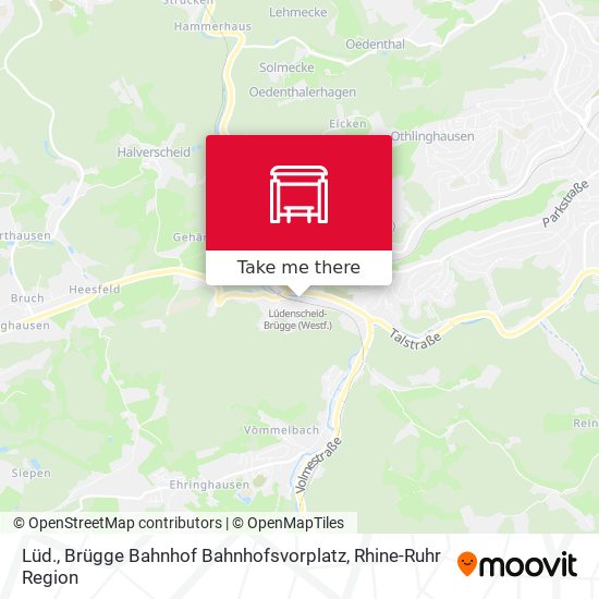 Lüd., Brügge Bahnhof Bahnhofsvorplatz map