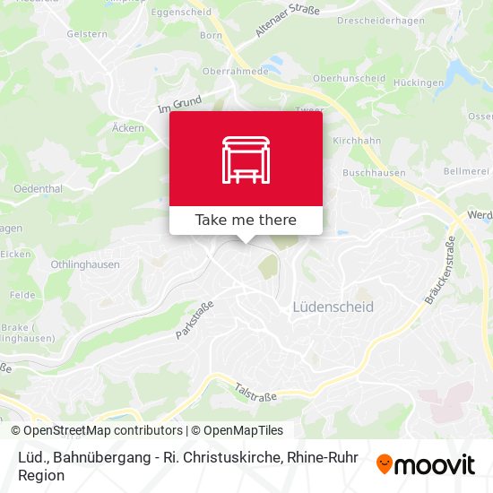 Lüd., Bahnübergang - Ri. Christuskirche map