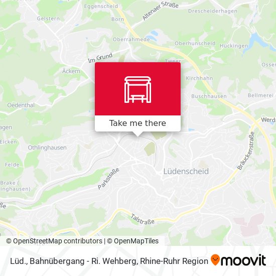 Lüd., Bahnübergang - Ri. Wehberg map