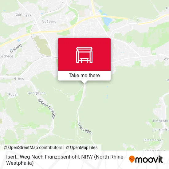 Карта Iserl., Weg Nach Franzosenhohl