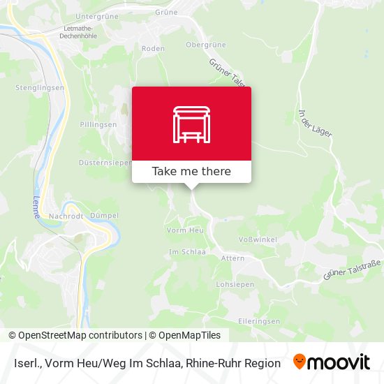 Iserl., Vorm Heu/Weg Im Schlaa map
