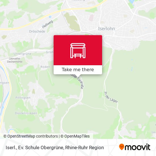 Iserl., Ev. Schule Obergrüne map