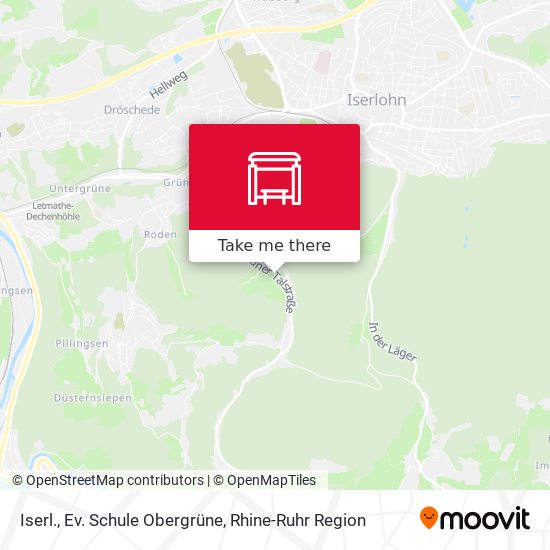 Iserl., Ev. Schule Obergrüne map