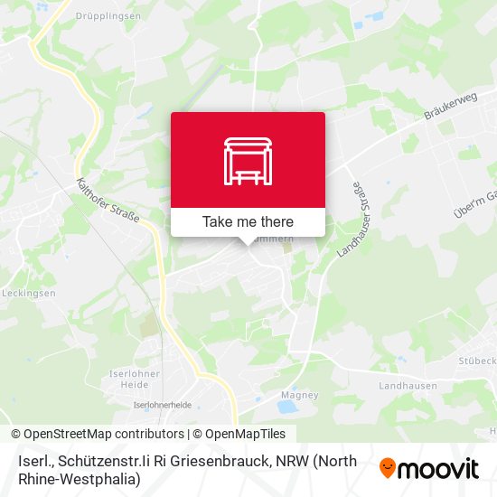 Iserl., Schützenstr.Ii Ri Griesenbrauck map