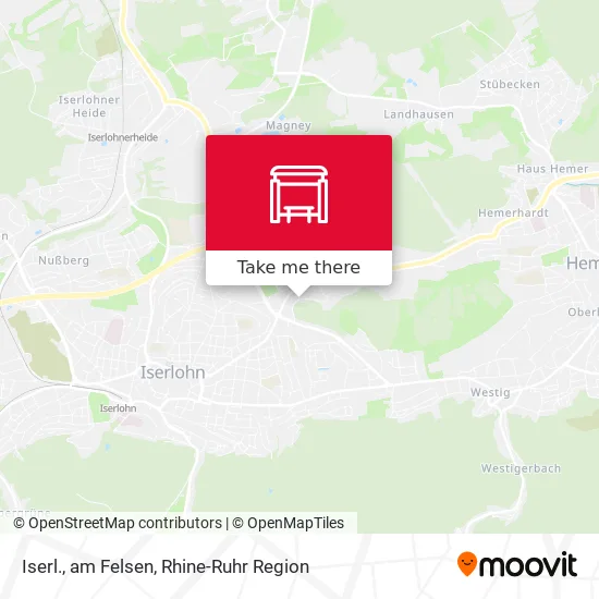 Карта Iserl., am Felsen