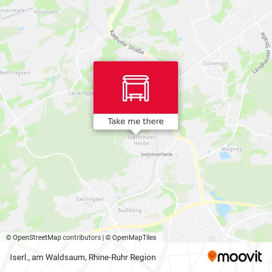 Карта Iserl., am Waldsaum