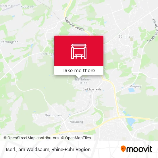 Карта Iserl., am Waldsaum