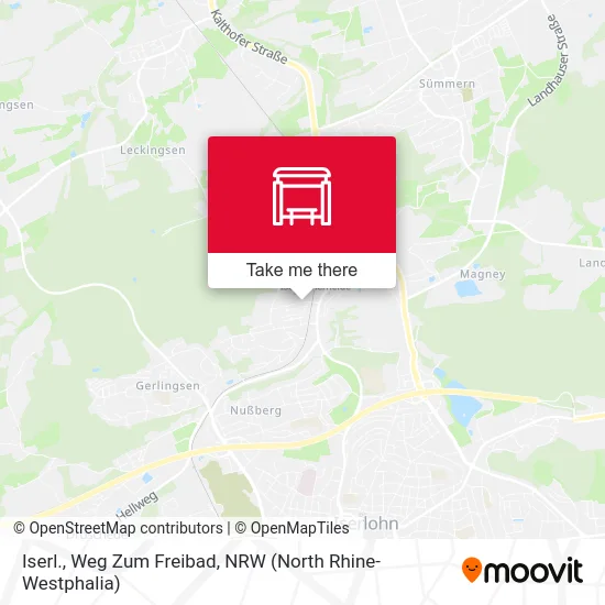 Карта Iserl., Weg Zum Freibad