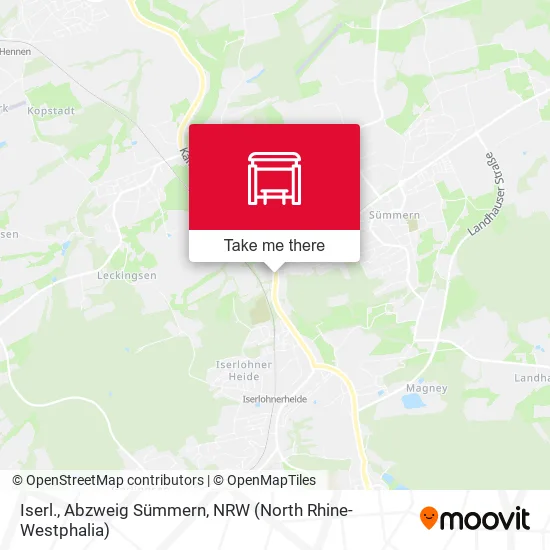 Карта Iserl., Abzweig Sümmern