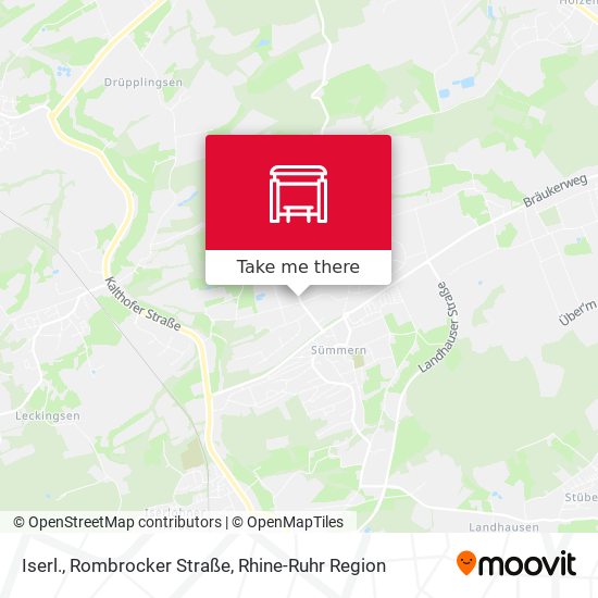 Iserl., Rombrocker Straße map