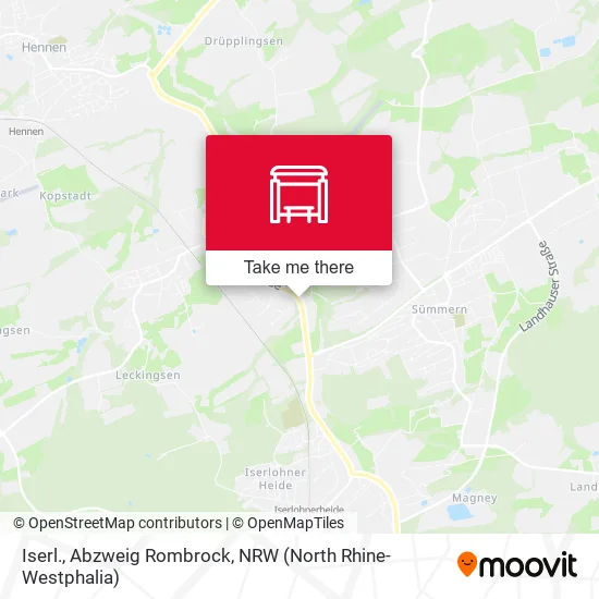 Карта Iserl., Abzweig Rombrock