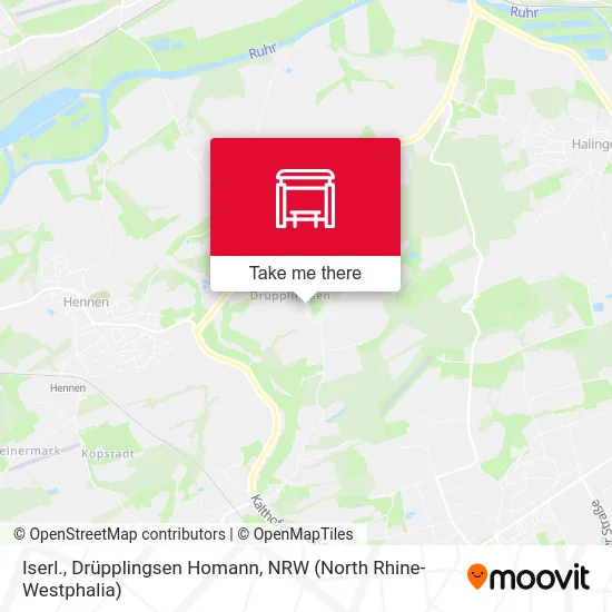 Iserl., Drüpplingsen Homann map