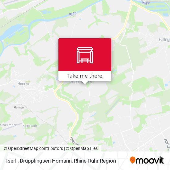Карта Iserl., Drüpplingsen Homann