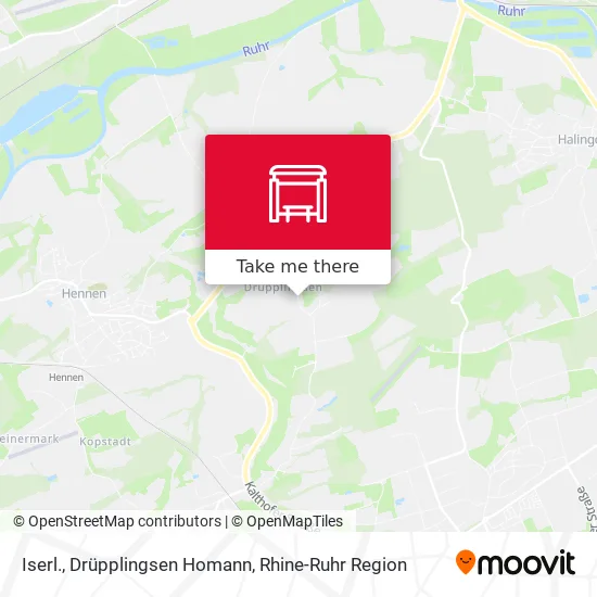 Карта Iserl., Drüpplingsen Homann