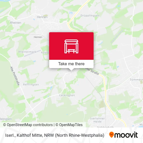 Карта Iserl., Kalthof Mitte