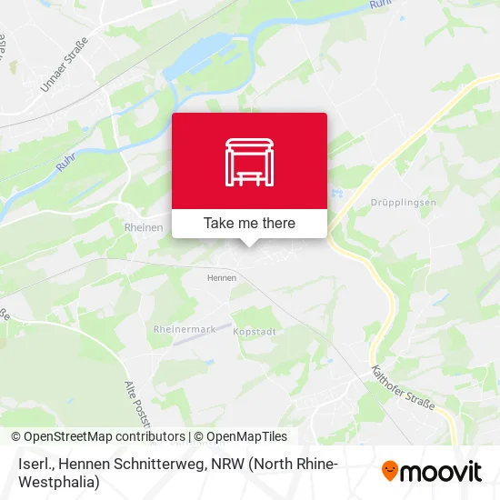 Карта Iserl., Hennen Schnitterweg