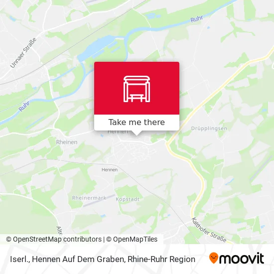 Карта Iserl., Hennen Auf Dem Graben