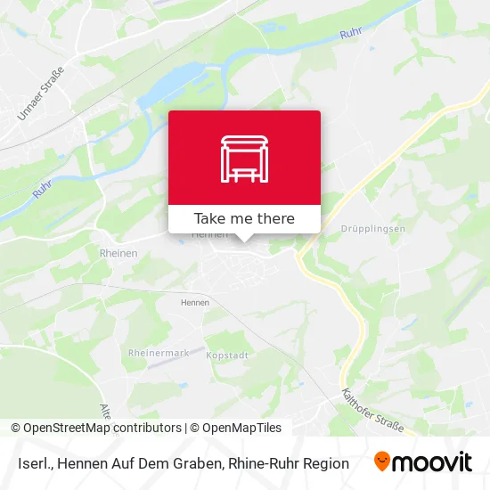 Карта Iserl., Hennen Auf Dem Graben