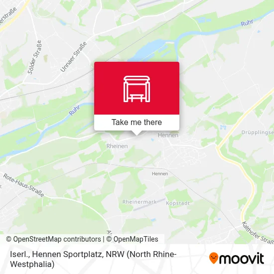 Iserl., Hennen Sportplatz map