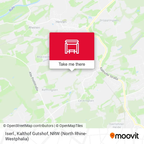 Карта Iserl., Kalthof Gutshof