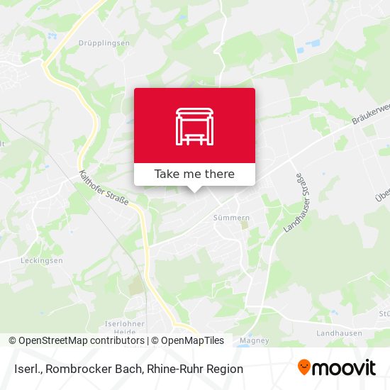 Iserl., Rombrocker Bach map