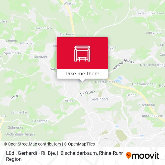 Lüd., Gerhardi - Ri. Bje, Hülscheiderbaum map