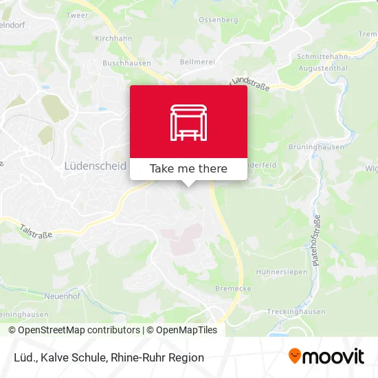 Карта Lüd., Kalve Schule