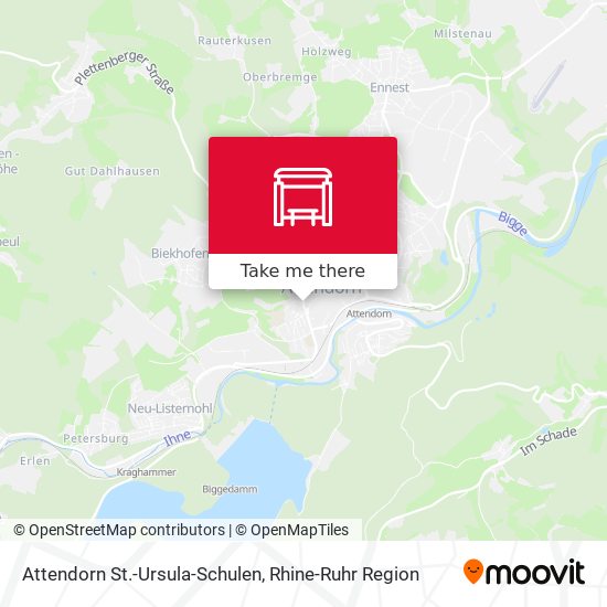 Attendorn St.-Ursula-Schulen map