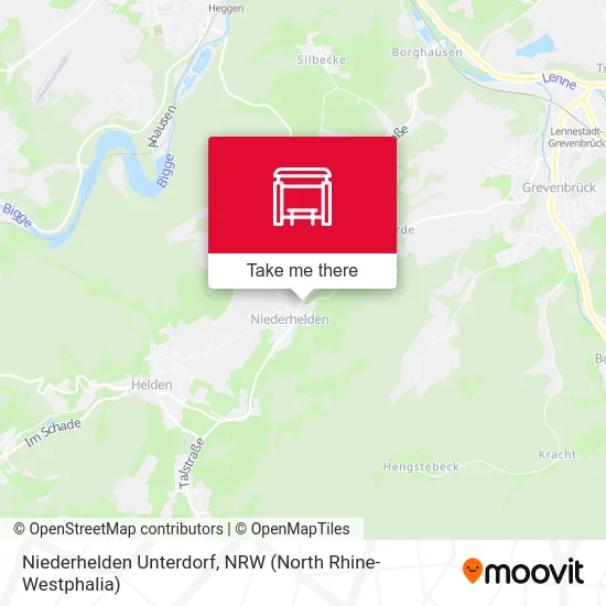 Niederhelden Unterdorf map