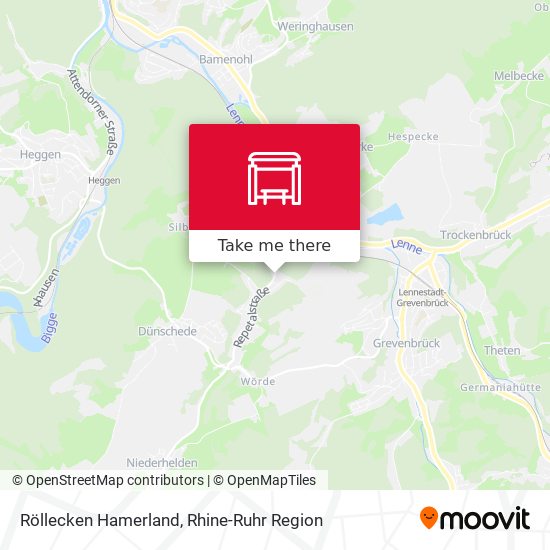 Röllecken Hamerland map