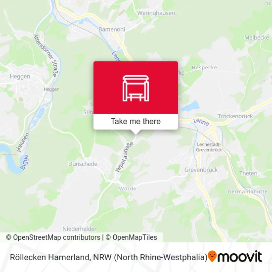 Röllecken Hamerland map